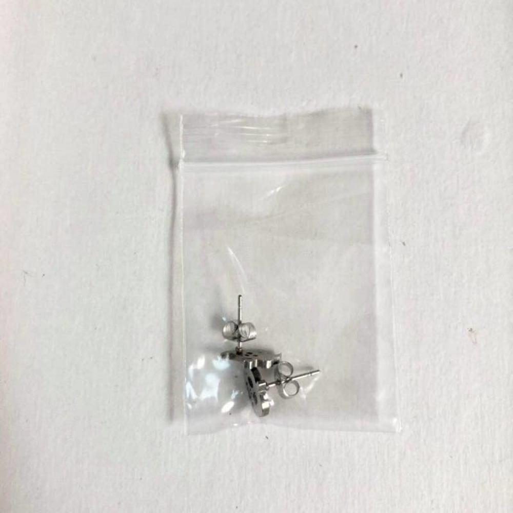Silver Stainless Steel Mismatched Jack-O-Lantern and Ghost Earrings - Picture 7 of 8